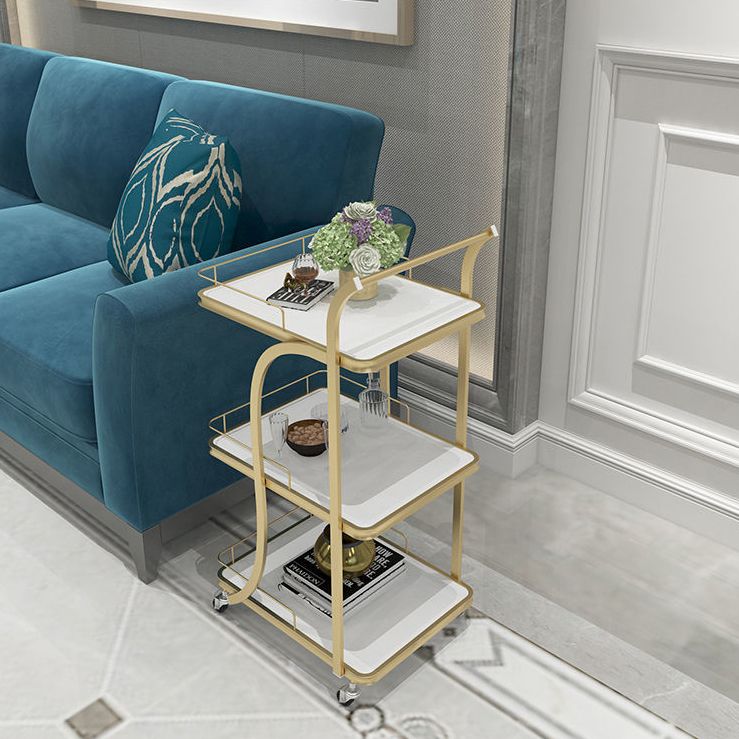 Contemporary Style Prep Table Stone Rolling Prep Table for Kitchen