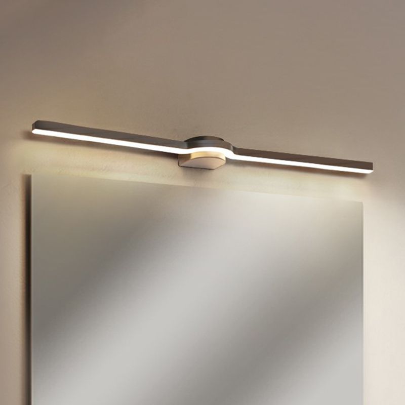 Eenvoud lineaire ijdelheid verlichtingsarmatuur acryl badkamer led muur sconce licht