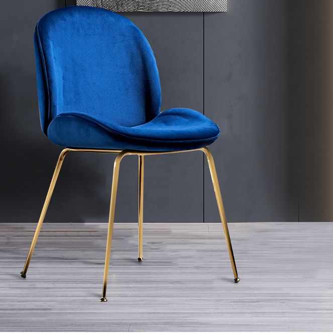 Glam Style Dining Chair Upholstered Dining Room Chair for Indoor