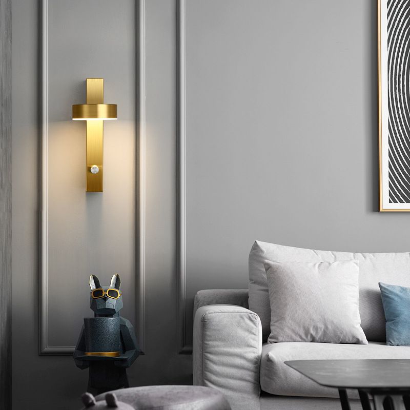 Modern Aluminum Rotatable Wall Light Geometric 8.5" High LED Wall Sconce for Bedroom