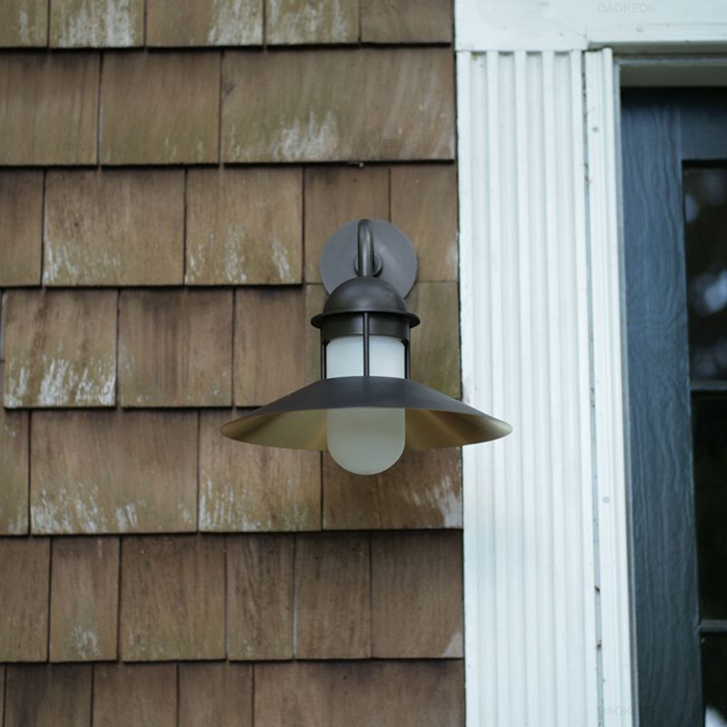 Metal Shade Sconce Light Fixtures 1-Light Wall Mounted Lights for Outdoor
