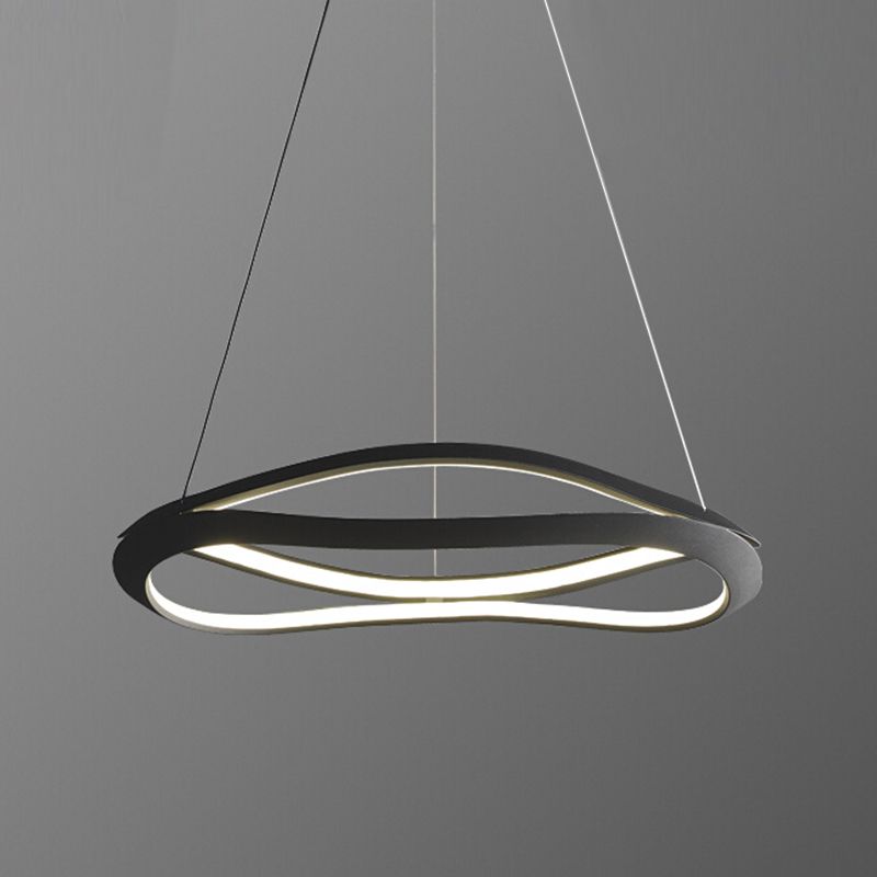Spiral Shade Metal Kroonluchter Lichten Moderne 2-lichte kroonluchter verlichtingsarmaturen