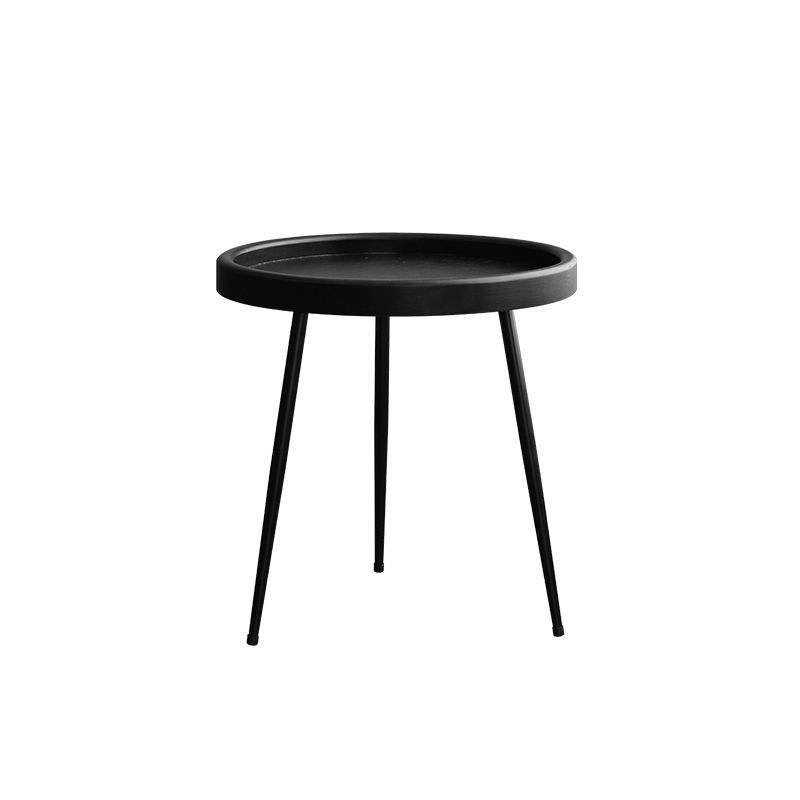 Scandinavian 3 Legs Coffee Table Round Wooden Coffee Table for Living Room