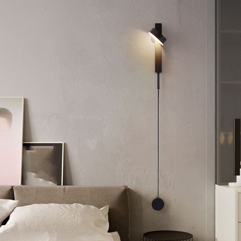 Modern Metal Rotatable Wall Light Geometric 8.5" High LED Wall Sconce for Living Room