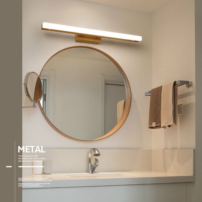 Luz de espejo de espejo de baño de madera de luz LED de LED de LED de LED de LED de LED de LED