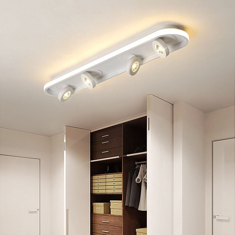 Plafonnier géométrique en métal, luminaire encastré à LED de Style moderne