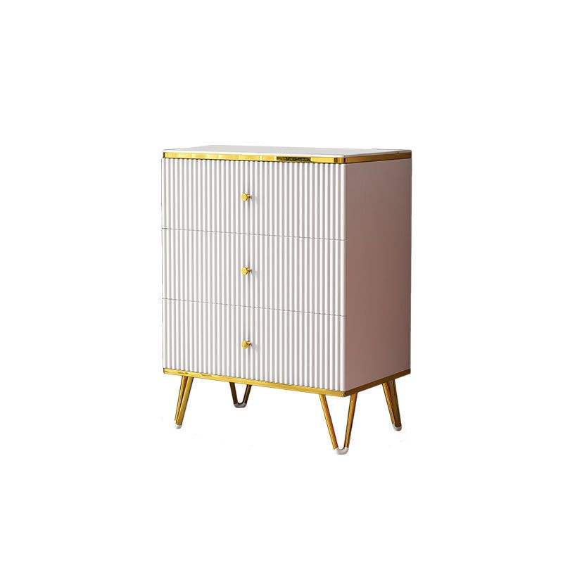 White Accent Chest 15.74" Wide Chest with Drawers, Water Resistant