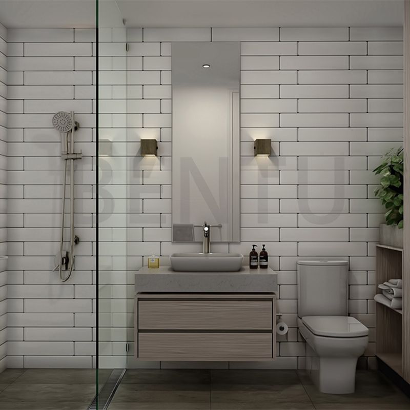 Lámpara de luz cuadrado Lámpara de pared moderna de 1 luz con sombra de cemento gris