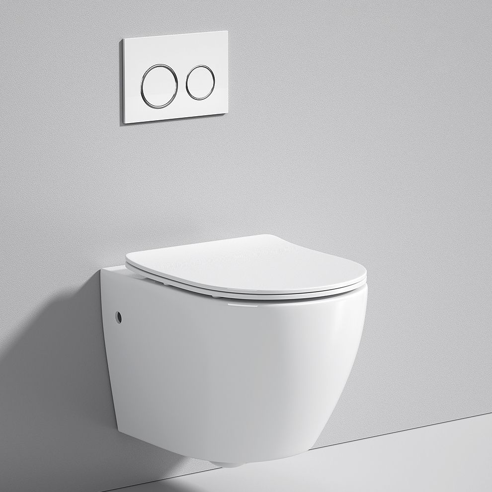 Contemporary Flush Toilet One Piece Toilet Wall Mount Porcelain Urine Toilet