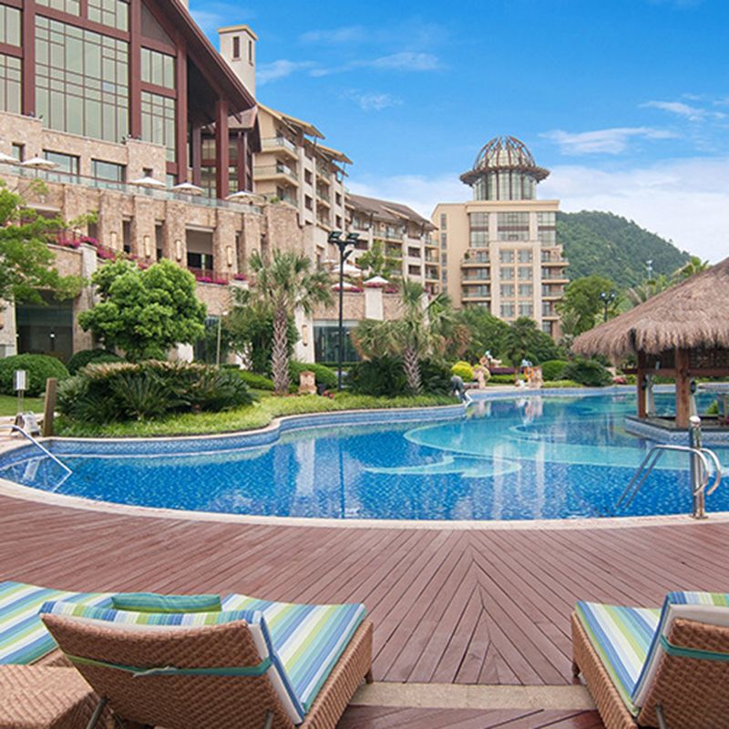 Embossed Patio Flooring Tiles Composite Nailed Flooring Tiles