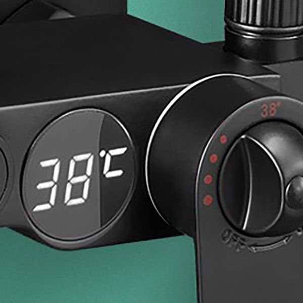 Modern Adjustable Water Flow Shower Faucet Shower Arm Hose Shower System on Wall