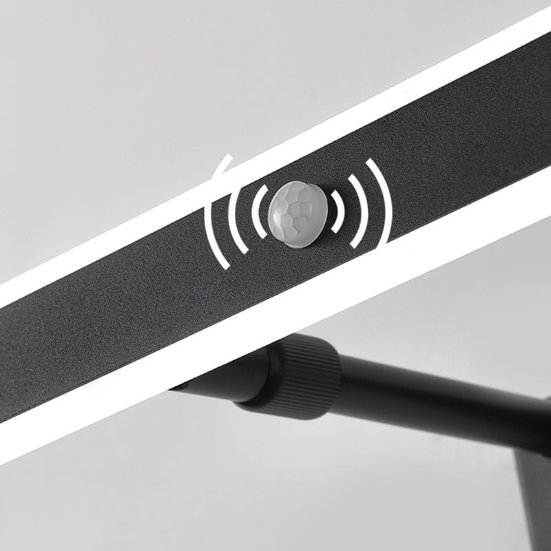 Style minimaliste moderne Améliorations d'éclairage de vanité de vanité rationalisée Idées d'éclairage de vanité acrylique pour salle de bain