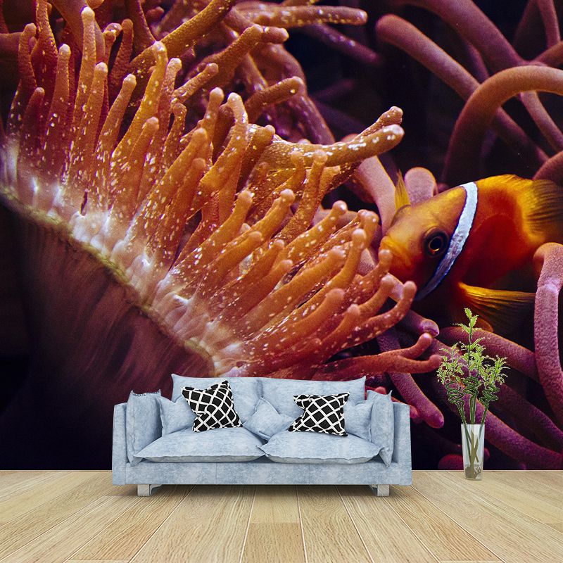 Tropical Beach Seabed Wallpaper Mural Mildew Resistant for Decoration