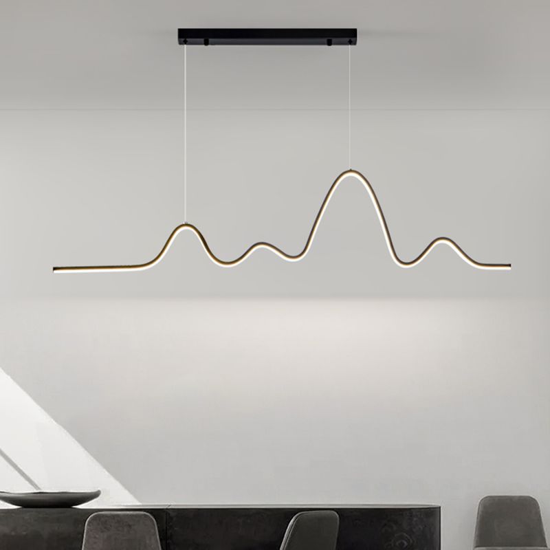 Modern Ceiling Pendant Light Metal LED Island Pendant Light for Dining Room