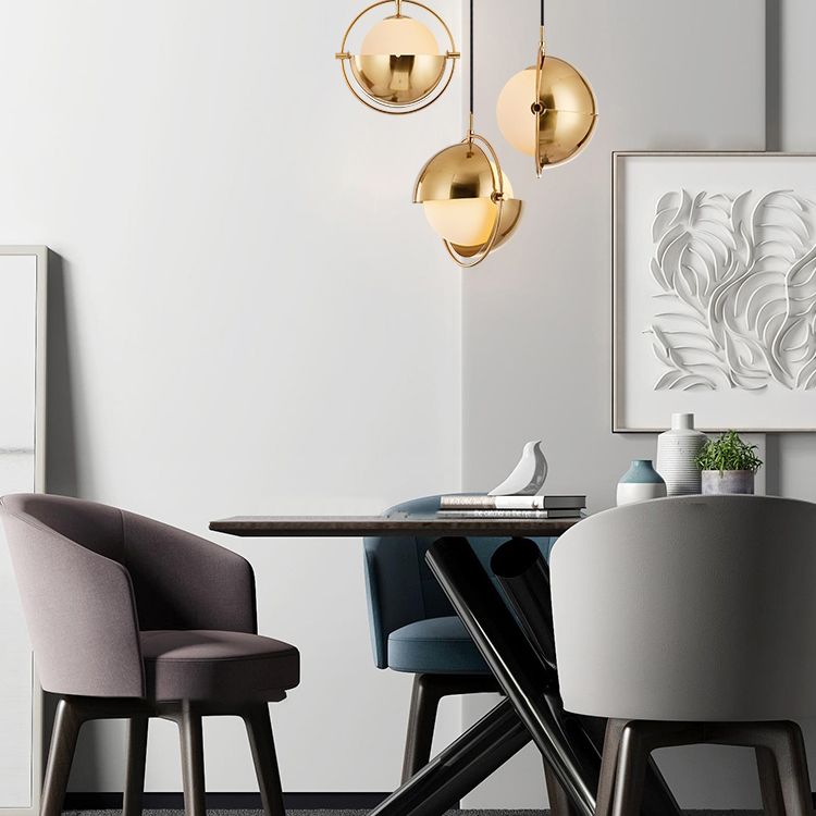 Tonalità mobili contemporanee la luce appesa 1 ciondolo sospensione in metallo leggero per camera da letto