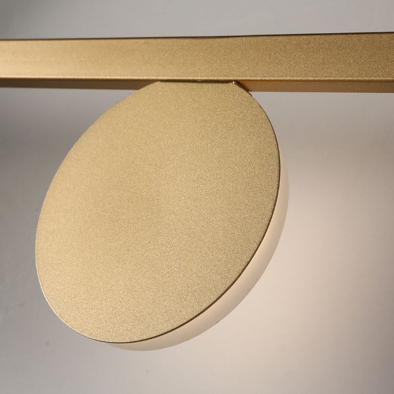 Circular Wall Sconce Nordic Minimalist Style Iron 2 Lights Sconces