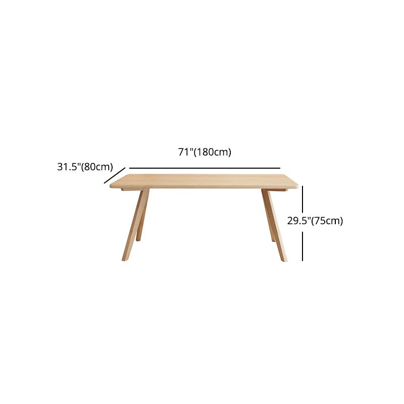 Modern 1/4/5 Pieces Dining Set Rectangle Pine Wood Dining Table for Kitchen