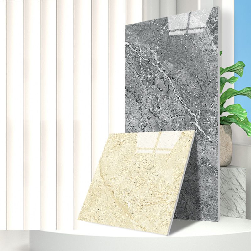 Single Tile Peel and Stick Wall Tile Modern Peel and Stick Wall Tile with Waterproof