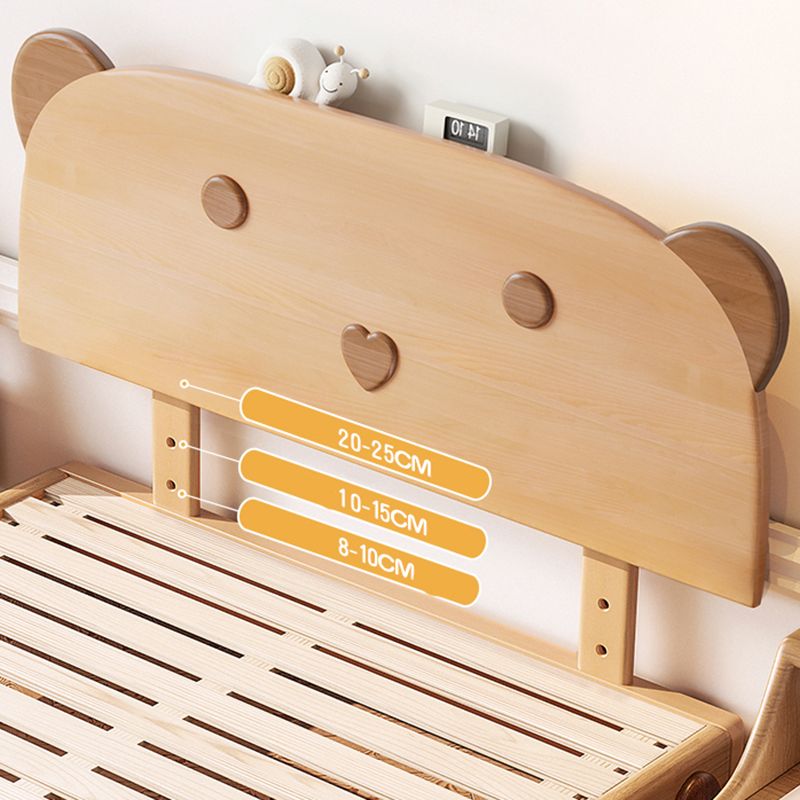 Modern Solid Wood Platform Bed Natural Bed Frame Animals Kids Bed