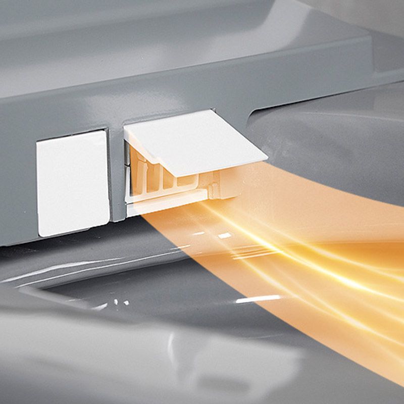 Floor Mounted Flush Toilet All-In-One Siphon Jet ABS Toilet Bowl