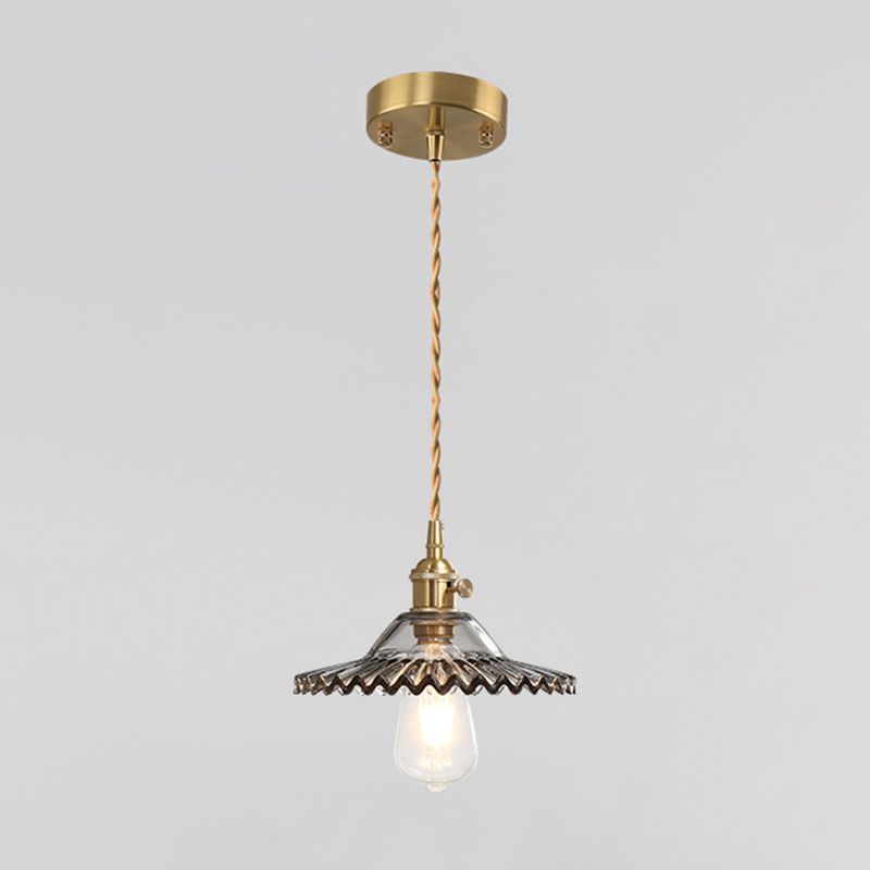 1 Lights de plafond suspendus à l'éclat léger créatif moderne en verre pour le magasin de vêtements