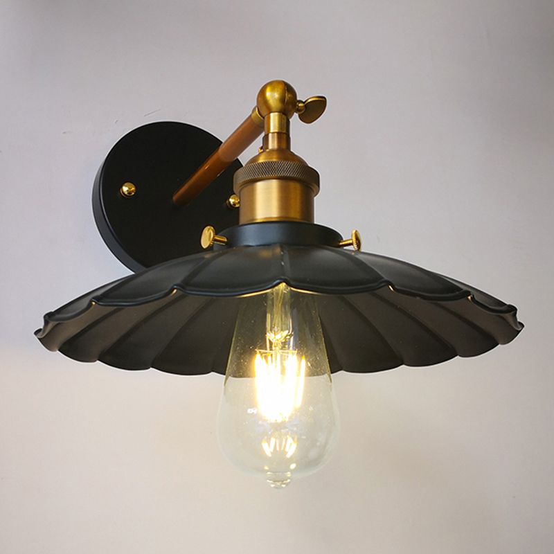 Flared Wall Montierte Lampen Vintage Industrial Metall Wandleuchten Beleuchtungskörper für den Innenhof