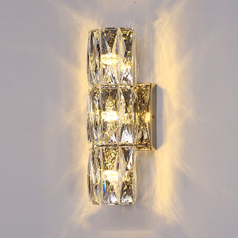 Geometrische Wandlampen moderner Kristallwandleuchten für Wohnzimmer