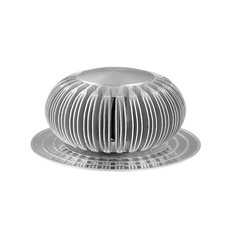 3D Radiale wandmontage Verlichtingsarmatuur Modern metallic Silver LED SCONCE Licht in 7 kleurenlicht