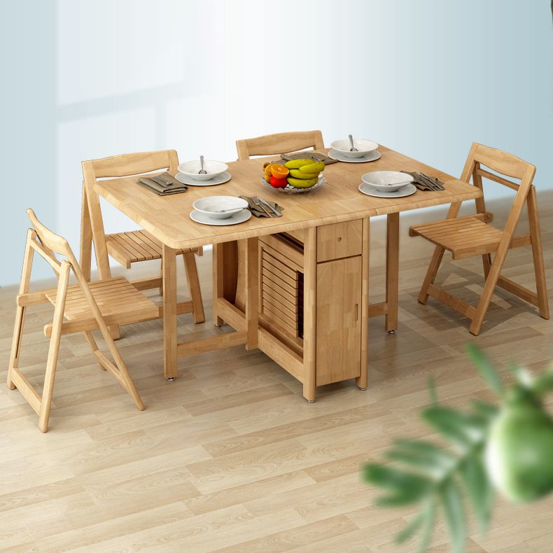 Mid-Century Modern Dining Table Solid Wood Table with Solid Wood Base(only table)