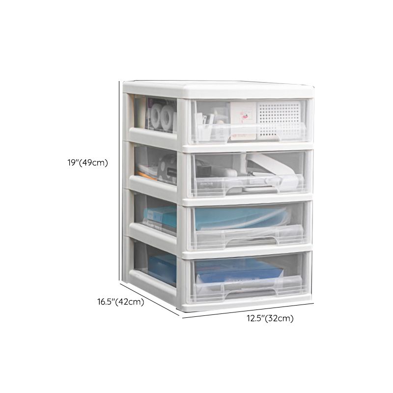 Modern Vertical Transparent Filing Cabinet Plastic Drawers File Cabinet