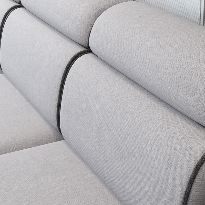 Contemporary L-Shape Sectional with Storage and USB for Apartment