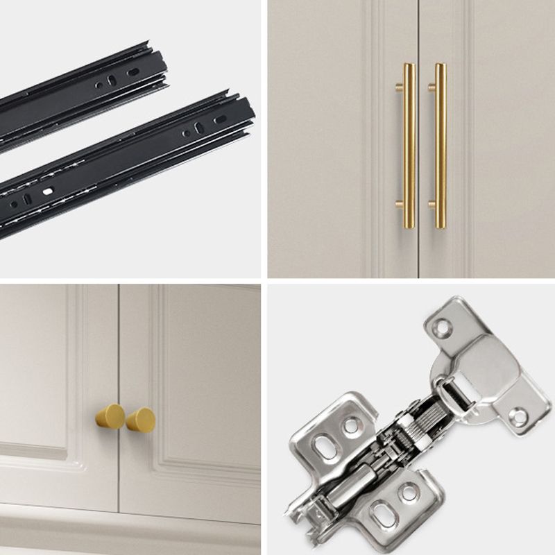 Modern Style Wooden Wardrobe White Colour Soft Close Drawer Wardrobe Closet