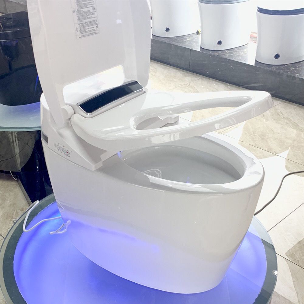 Modern One Piece Toilet Seat Included Floor Mounted Toilet Bowl for Washroom