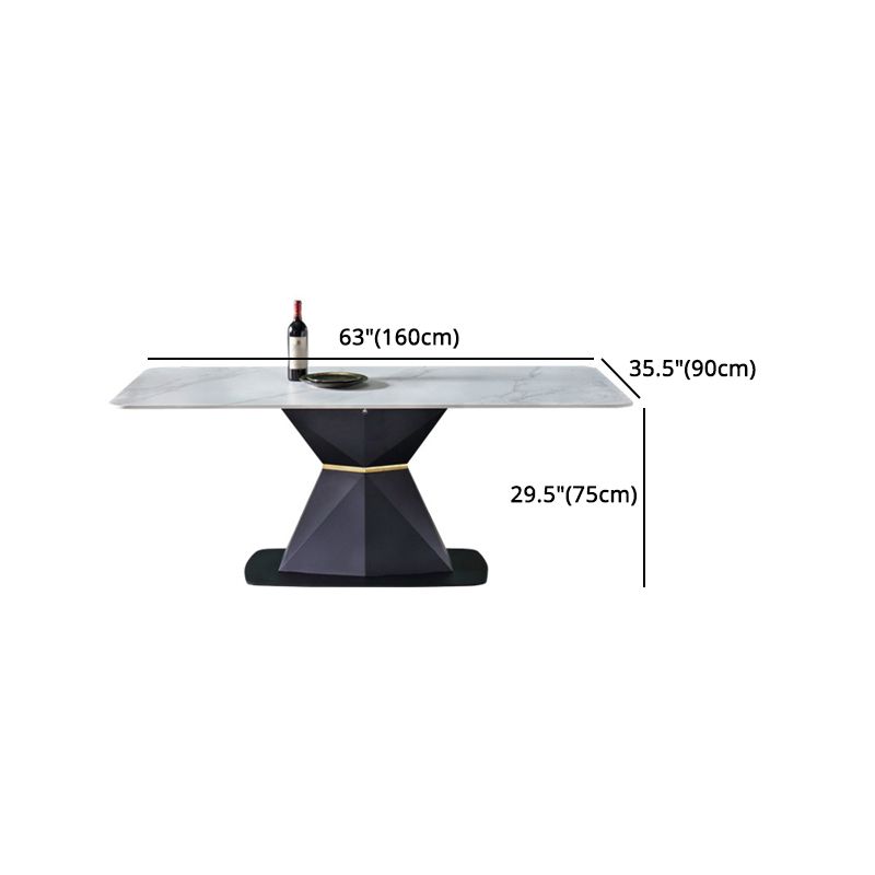 Modern Rectangle Sintered Stone Dining Table Set 1/4/5 Pieces Dining Set for Home Use