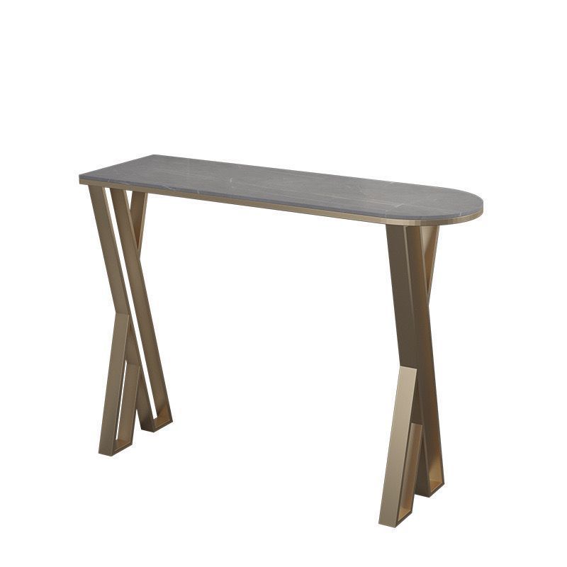 Sintered Stone Bistro Bar Table Metal Base Bar Table for Kitchen