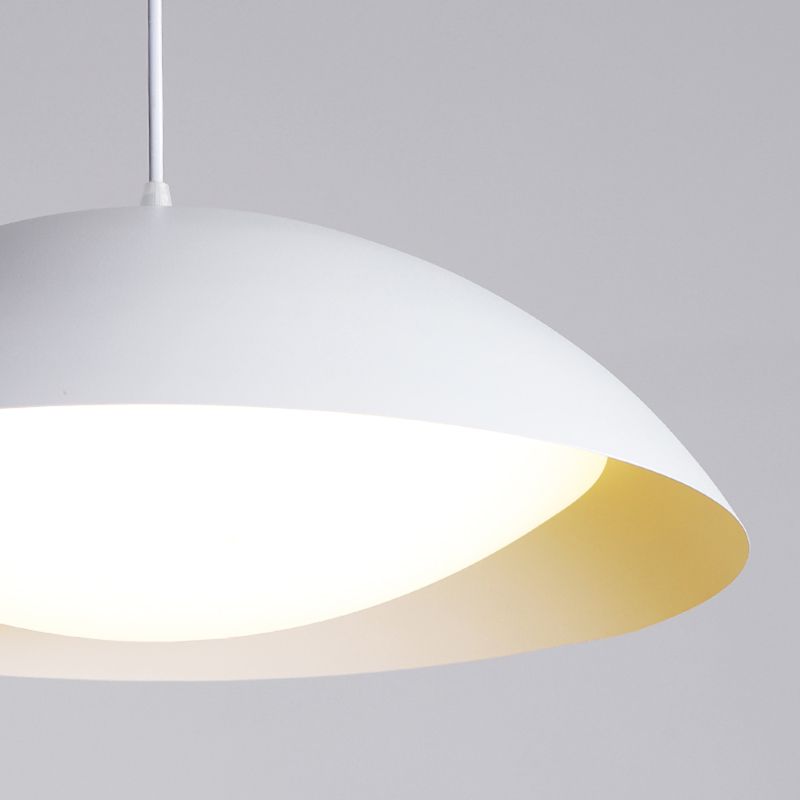 Nordic Dome Pendant Light Metal Single Light Hanging Pendant for Bedroom