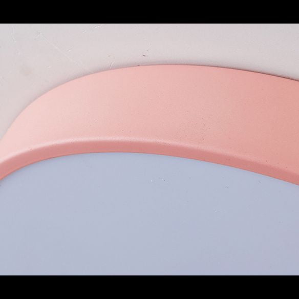 Circle Flush Mount Ceiling Lighting Fixture Nordic LED Metal Close to Ceiling Lighting