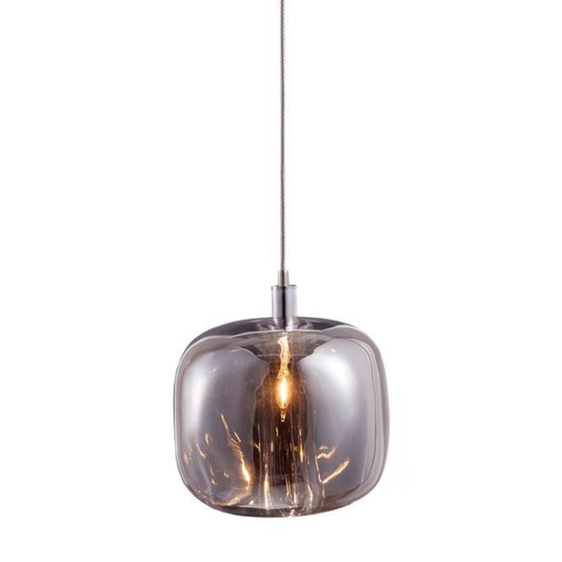 1-Light Modern Unique Geometric Pendant Lighting with Glass Shade