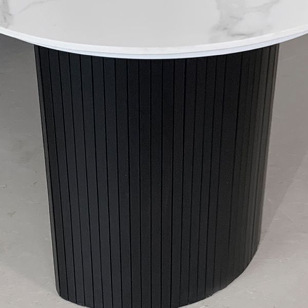 Marble White Dining Table Simplicity 3 Legs Table for Dining Room