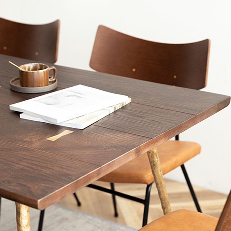 Table à manger en bois massif en chêne