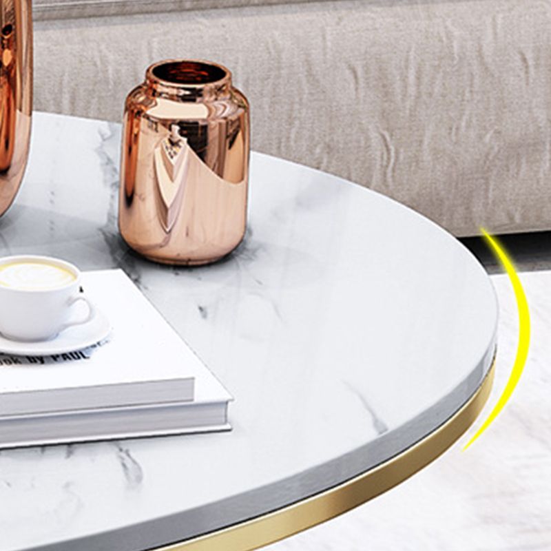 Slate Oval Coffee Table Minimalist Coffee Table for Living Room