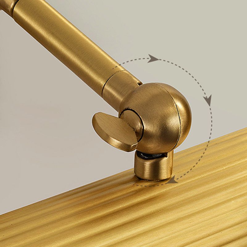 Solid Brass Bath Bar Post Modern 2 - Light Bathroom Vanity Lighting in Black / Gold