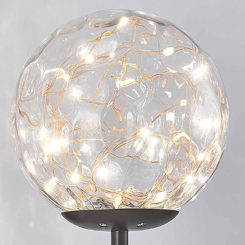 Stile moderno a forma sferica murale vetro sconce 1 illuminazione da parete leggera per accanto