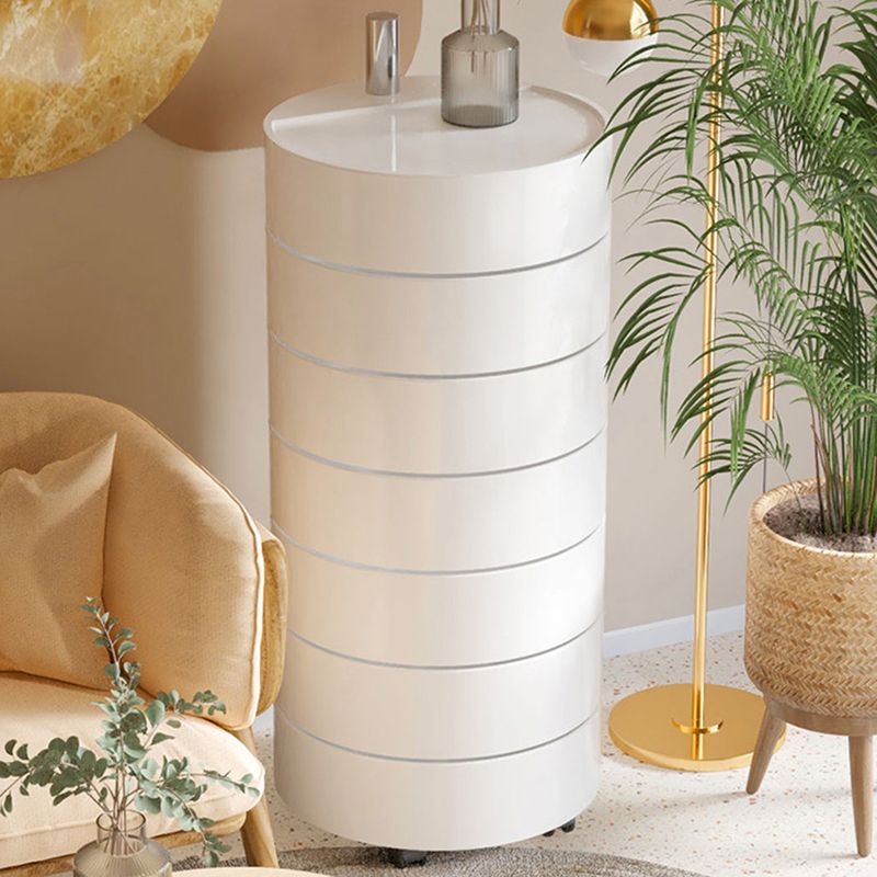 Modern Acrylic Nightstand Multi-level Storage Accent Table Nightstand for Living Room