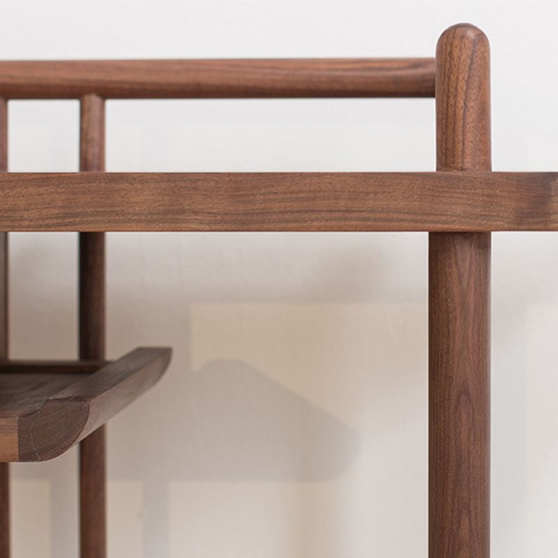 30.71-inch Tall Console Table Solid Wood Accent Table with Shelf