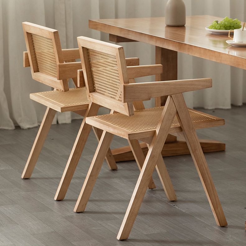 Rechteck Kiefernholzholz Tisch modernes Doppel -Sockel -Essen für Restaurant