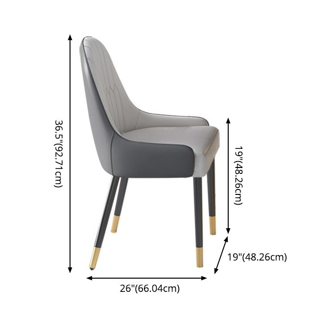 Modern Sintered Stone Dining Room Set with Rectangle Top and Gold Base Furniture Set