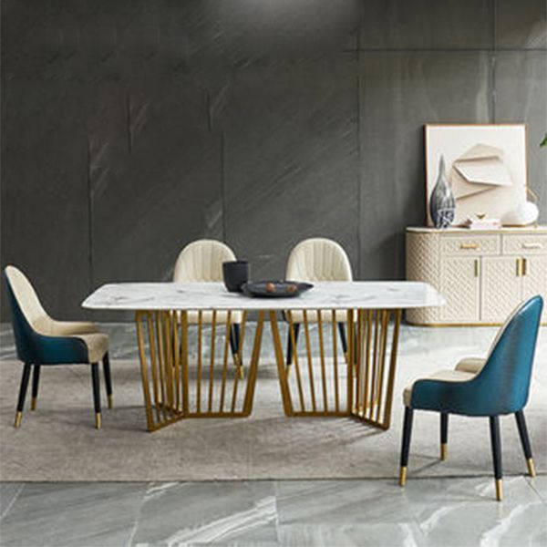 Glam Parsons Chairs Upholstered Dining Chairs with Wood Legs