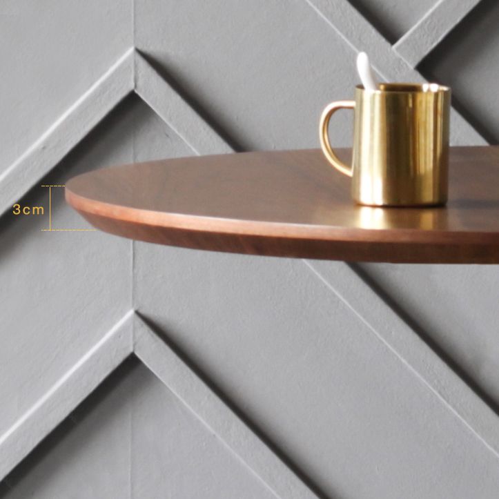 Industrial Solid Wood Bar Table Round Dining Table for Kitchen Living Room