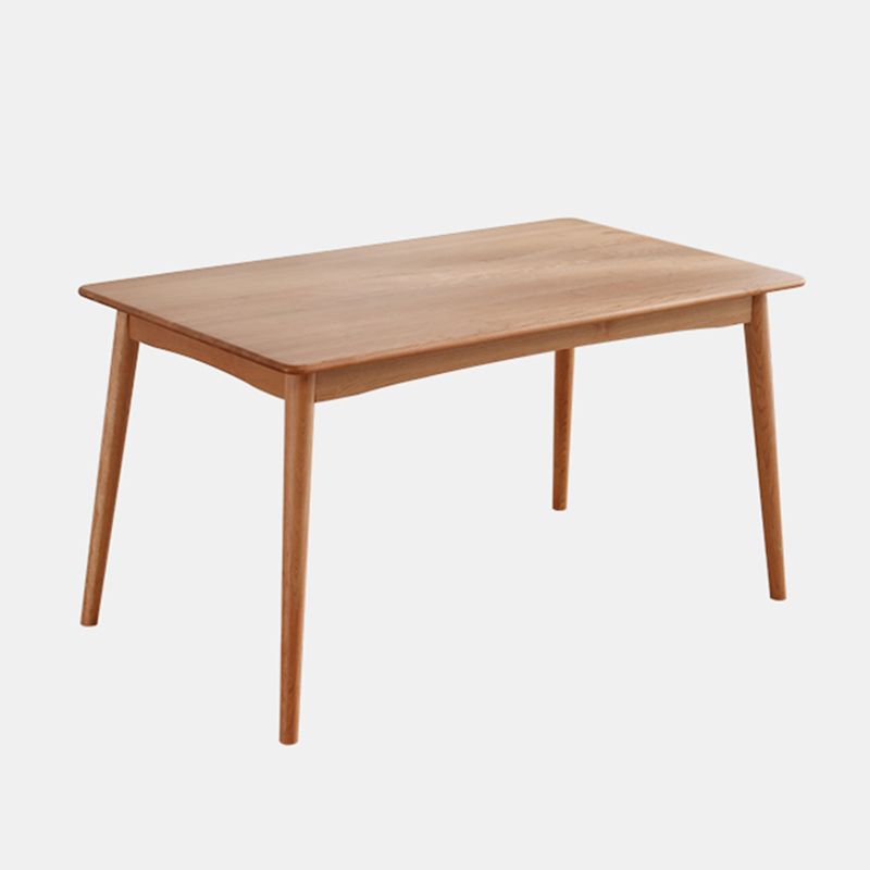 Mesa de comedor de 4 patas de estilo moderno, colección de comedor de madera maciza para interiores